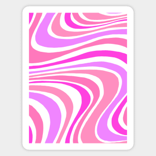 Wavy Pink Sticker